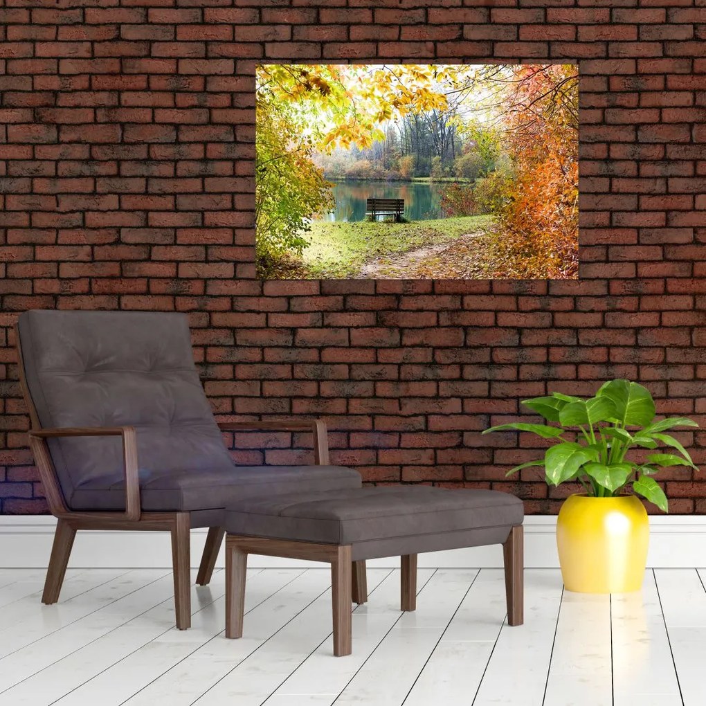 Tablou cu pescărie (90x60 cm)