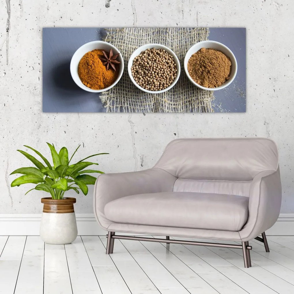 Tablou cu condimente (120x50 cm)