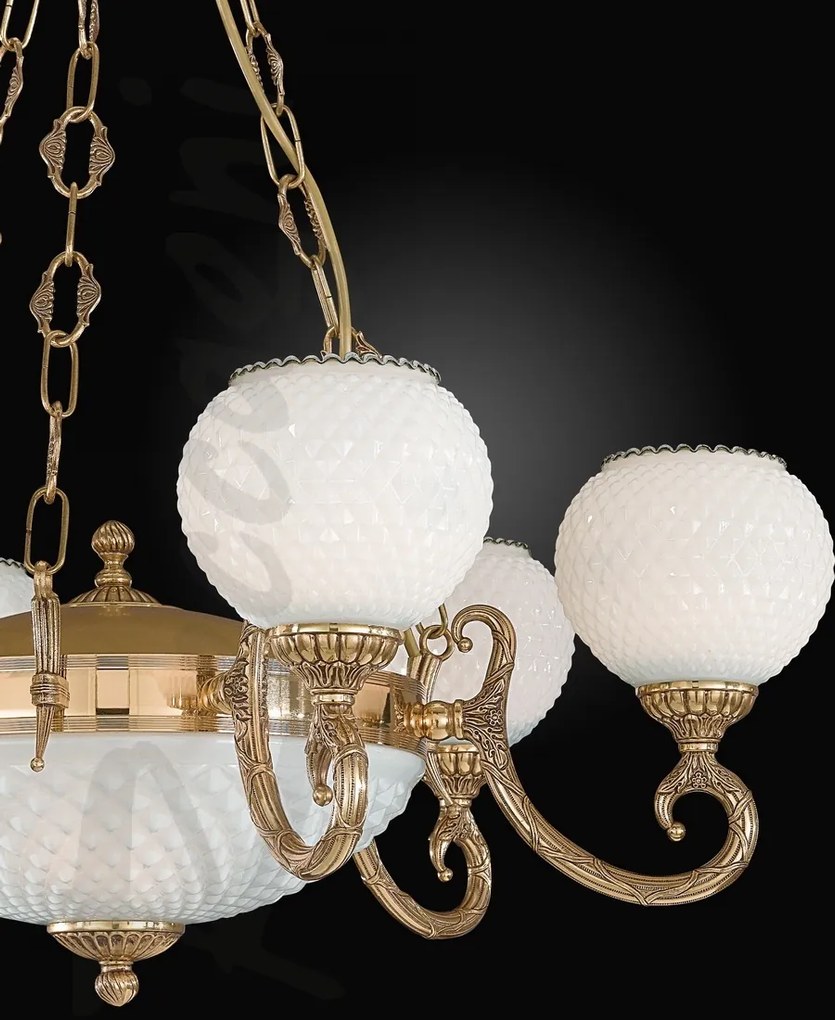 Candelabru clasic din alama 6+2 design italian 8550