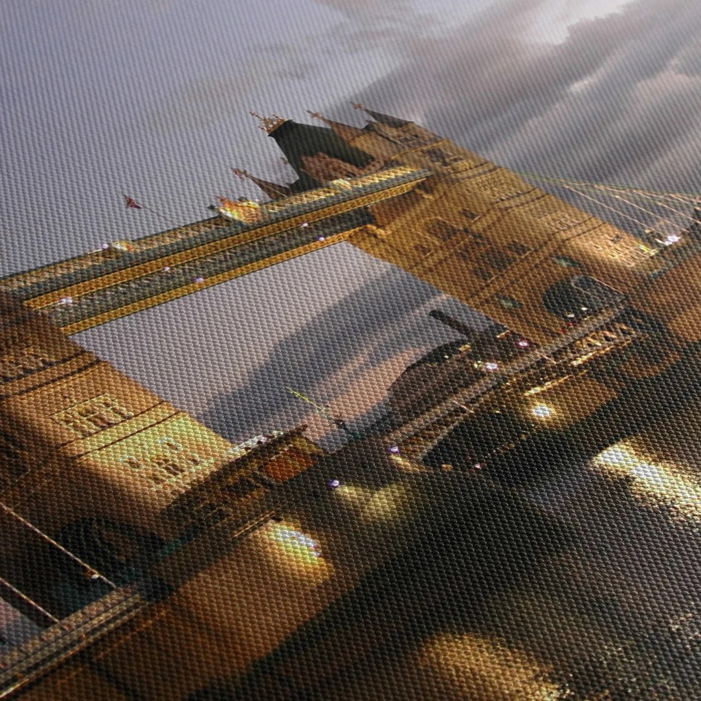 Tablou - Tower Bridge la noapte (70x50 cm)