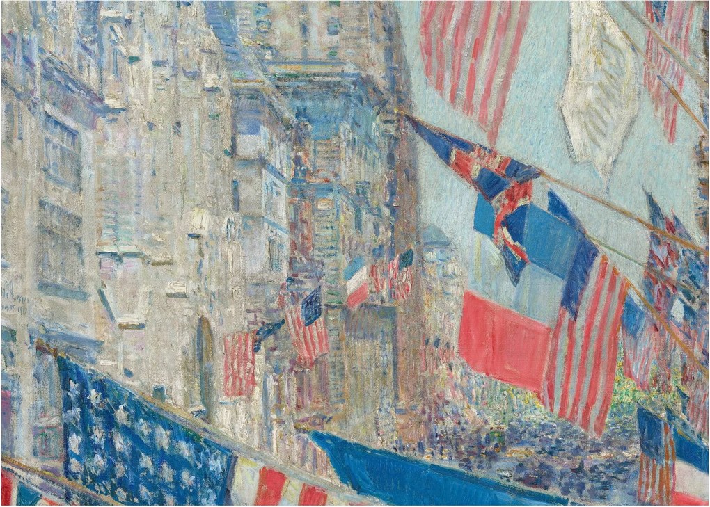 Tablou - Childe Hassam, Allies day, reproducere (70x50 cm)