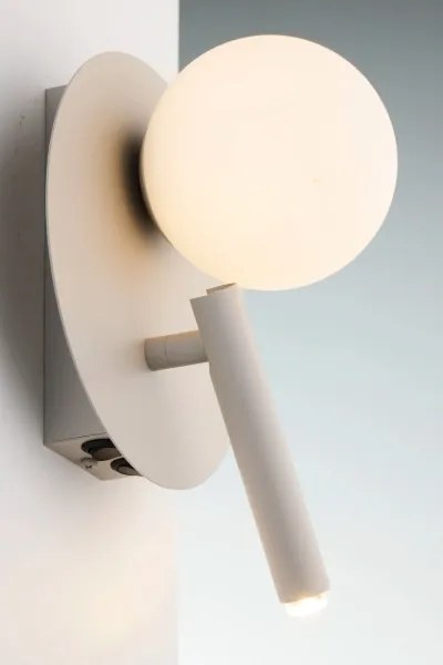 Lampă de perete cu spot HOTEL MOOD 1xG9/12W/230V + 1xG9/3W gri
