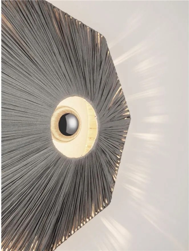 Aplica de perete cu design texturat ELVIO gri 45cm