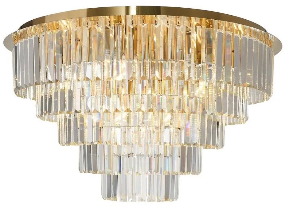 Plafonieră MILANO 12xE14/40W/230V auriu