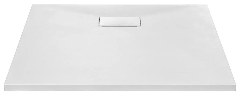 Cadita de dus, alb, 80 x 80 cm, SMC Alb, 80 x 80 cm