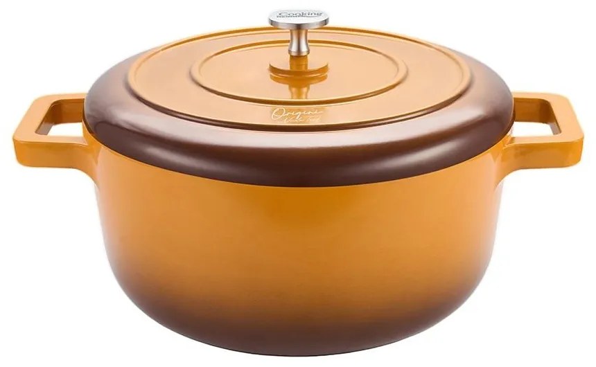 Oală din aluminiu turnat cu capac 26x12.5 cm, 5.8L – Cooking by Heinner, Colecția Origini by Nicolai Tand HR-BJK-C26, cu distribuție uniformă a