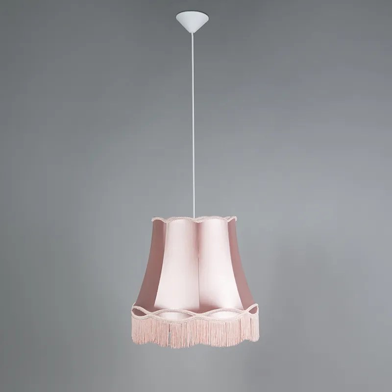 Lampă suspendată retro roz 45 cm - Granny