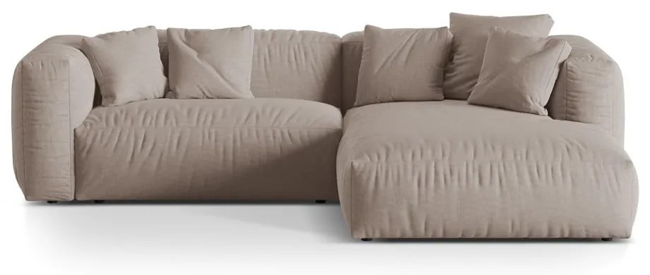 Colțar modular bej (cu colț pe partea dreaptă) Martina – Micadoni Home