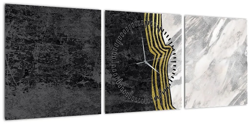 Tablou - Marmură (cu ceas) (90x30 cm)