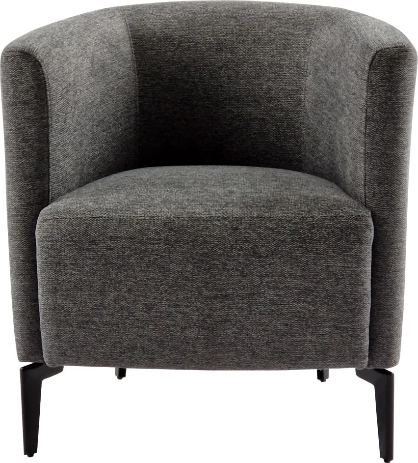 Fotoliu de design, gri / negru, KAPY