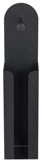 WENKO 26059100 - Suport pentru role AGIRA 12x54 cm, negru