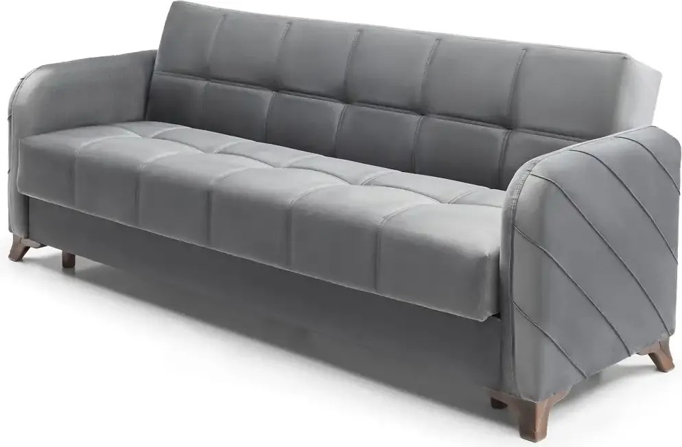 Canapea extensibila cu lada de depozitare living 215x85x90 cm – stofă, roz bordo (trandafiriu)– Roza