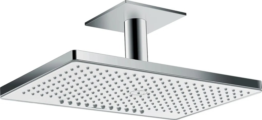 Hansgrohe Rainmaker Select cap de duș 46.6x30 cm dreptunghiular crom-alb 24014400