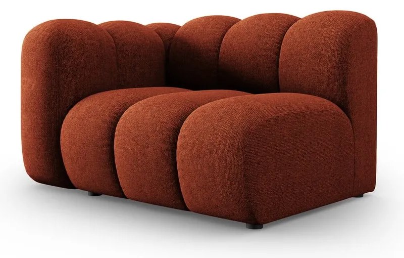 Modul pentru canapea cărămiziu (cu colț pe partea stângă ) Lupine – Micadoni Home