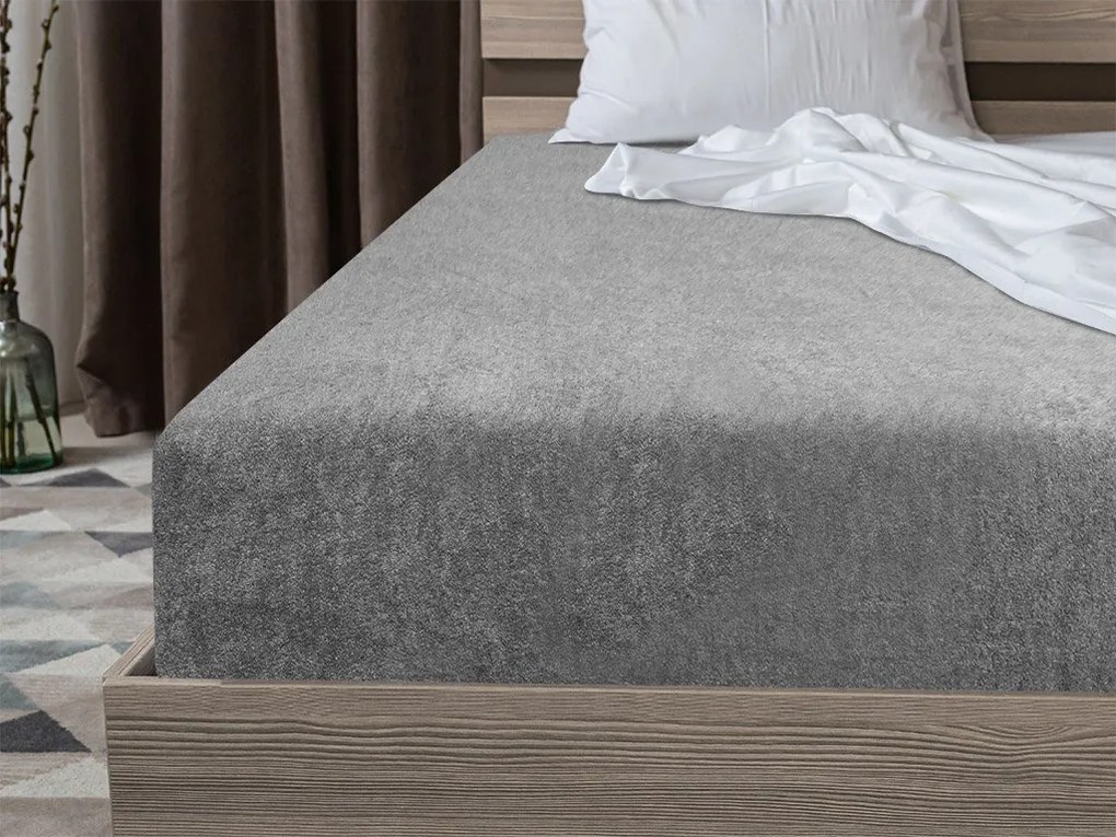 Cearsaf Frote EXCLUSIVE gri 180 x 200 cm