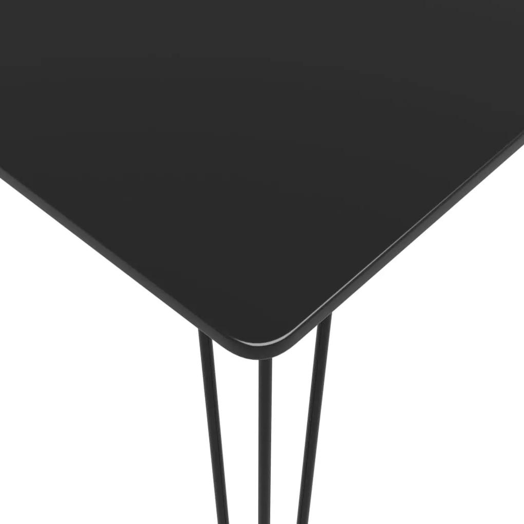 Masa de bar, negru, 120 x 60 x 105 cm 1, Negru