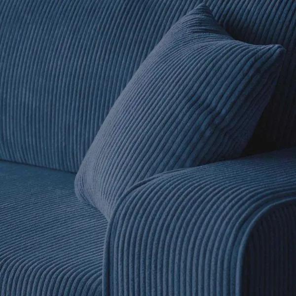 Canapea extensibila 3 locuri albastru Primo