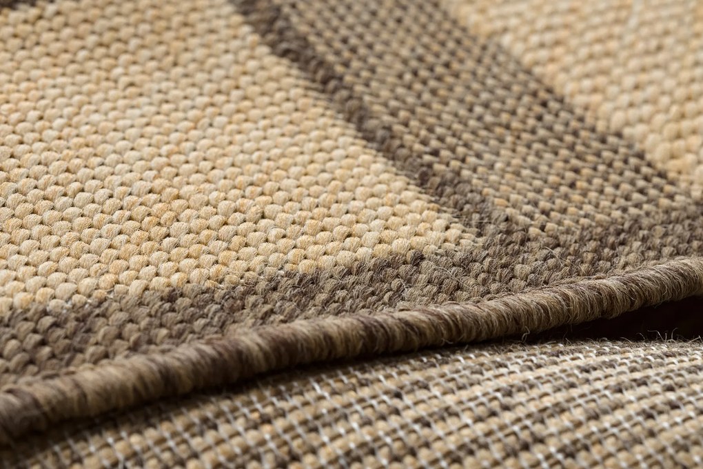 Covor sisal Floorlux rotund 20195 coffee si mais
