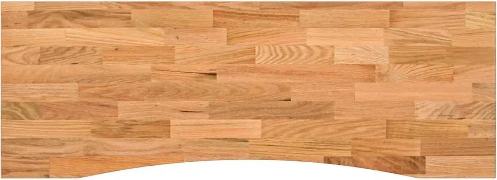 vidaXL Blat de birou maro deschis lemn masiv de stejar dreptunghiular