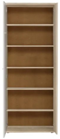 Comodă/Pantofar SIMO, stejar Sonoma/alb