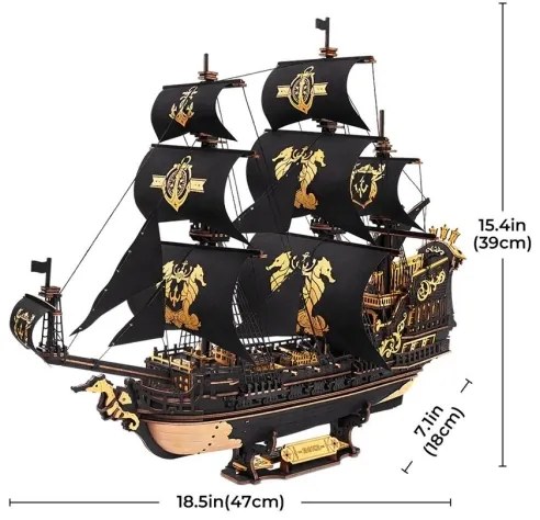 RoboTime - Puzzle mecanic 3D: Velier și Căluț de mare