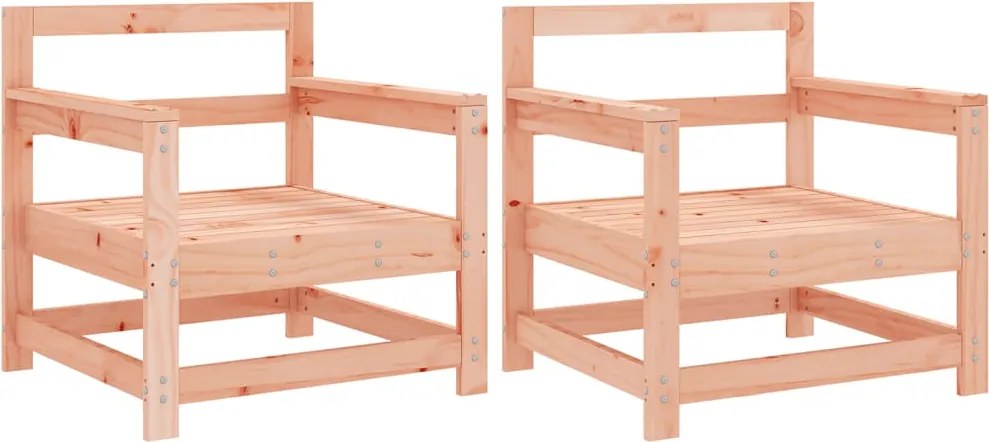 vidaXL Scaune de grădină, 2 buc., lemn masiv douglas