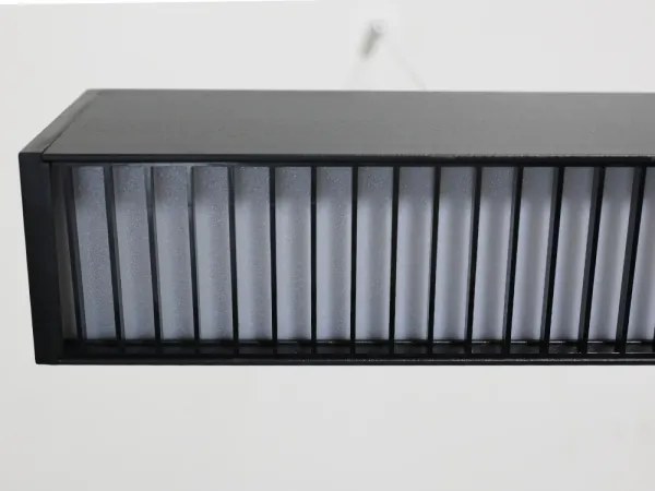 Lustră LED suspendată pe cablu, 55 W, 230 V, 3000/4000/6500 K, 120 cm, negru