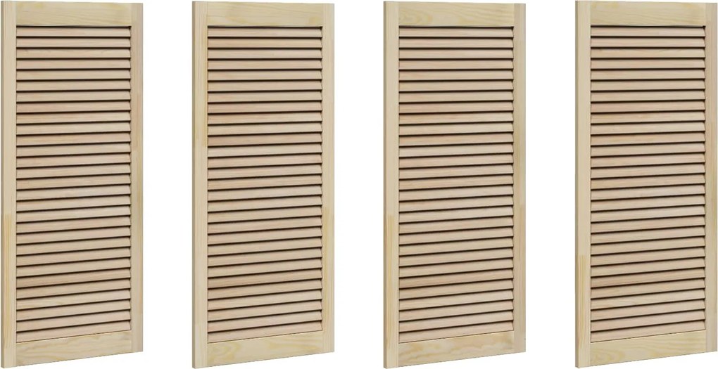 vidaXL Ușă de Dulap cu ușă 4 pcs natural 49,5 x 2,1 x 110 cm