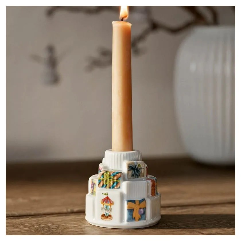 Sfeșnic din ceramică cu model de Crăciun Hammershøi Christmas Gifts – Kähler Design