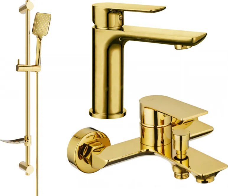 Mexen Alfa DF62 set de baie, auriu - 745703DF62-50