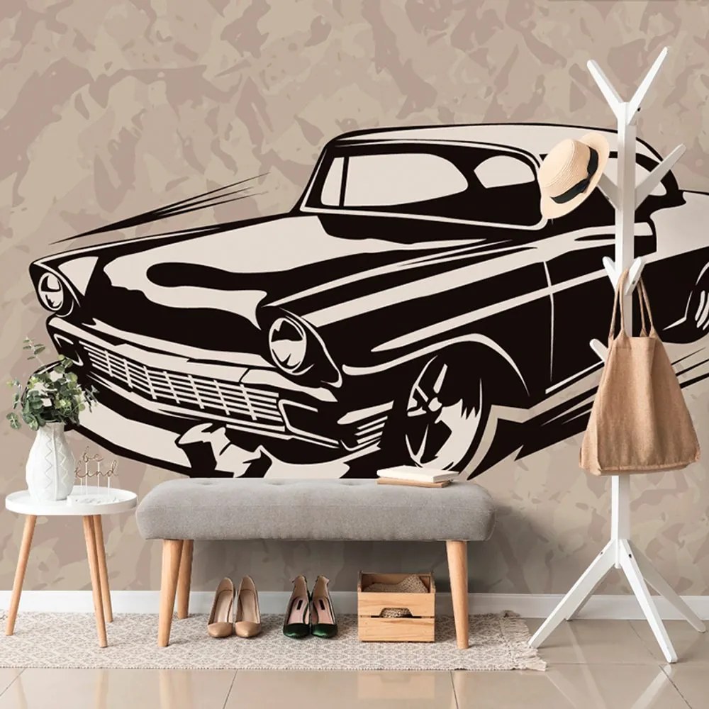 Tapet autoadeziv veteranul retro