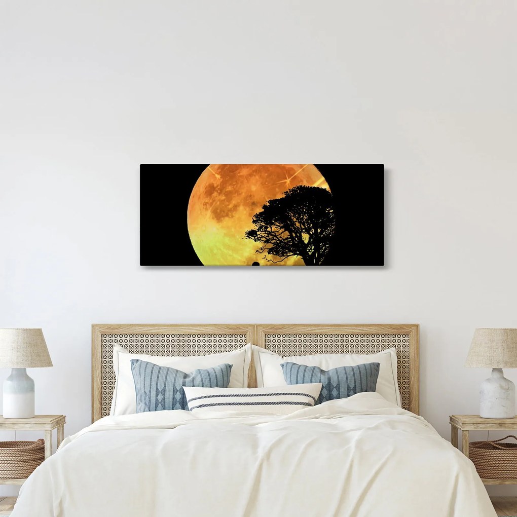Tablou cu umbre în lumina lunii (120x50 cm)