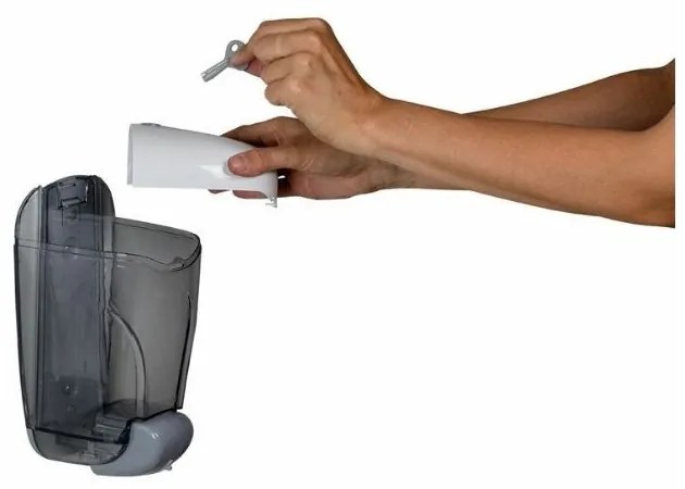 Dozator de săpun Rossignol Oleane, 1,5 l, alb