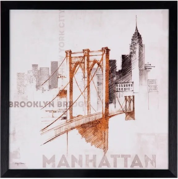 Tablou Sømcasa Manhattan, 40 x 40 cm