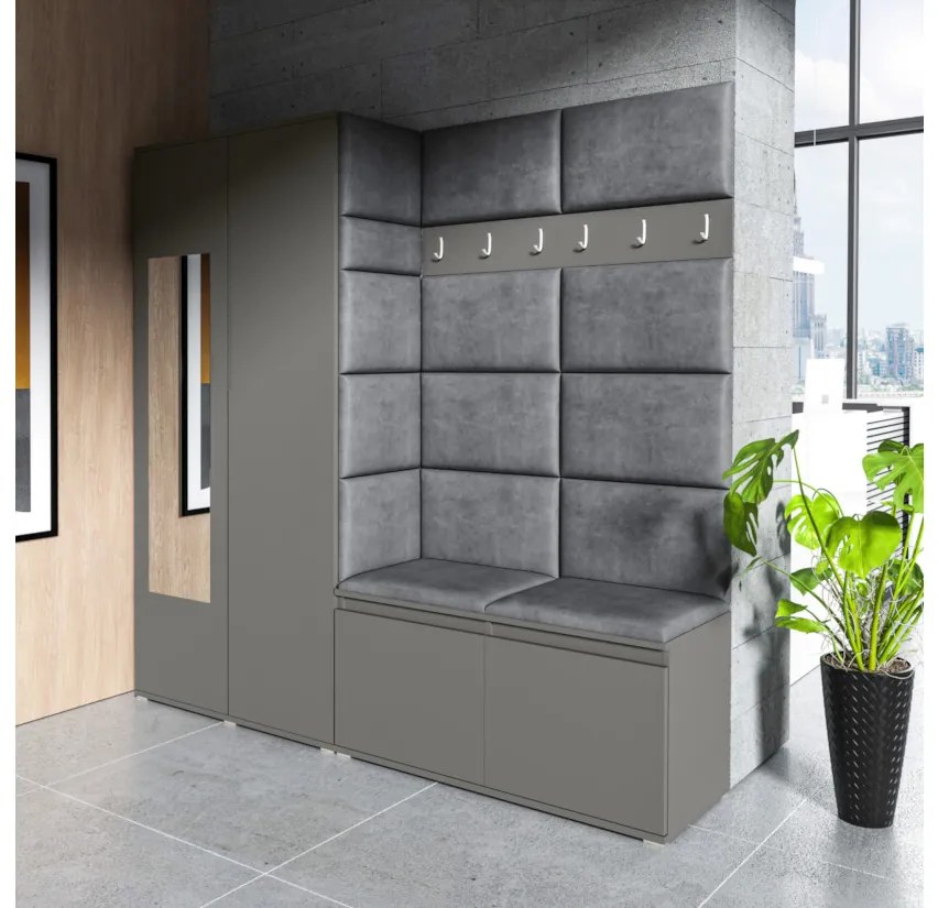 Expedo Set hol EUGENIO 8, 190x185x40, grafit/trinity 15