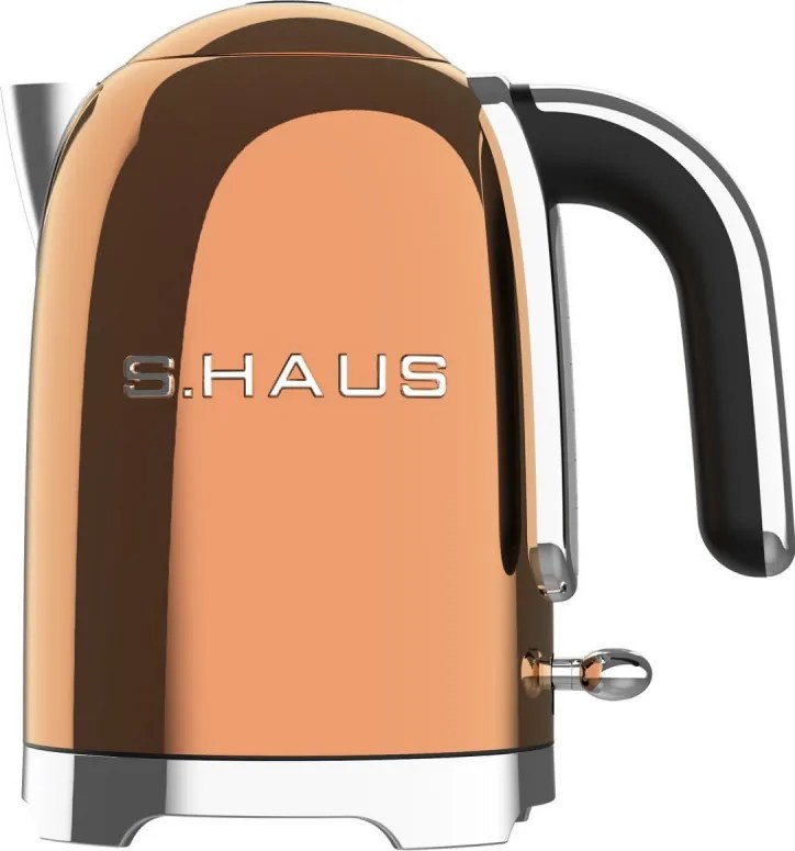 Cana electrica Swiss Haus SH-SWK2127, 2000 W, 1,7 l, Baza rotativa la 360°, Filtru, Pereti dubli, Cupru