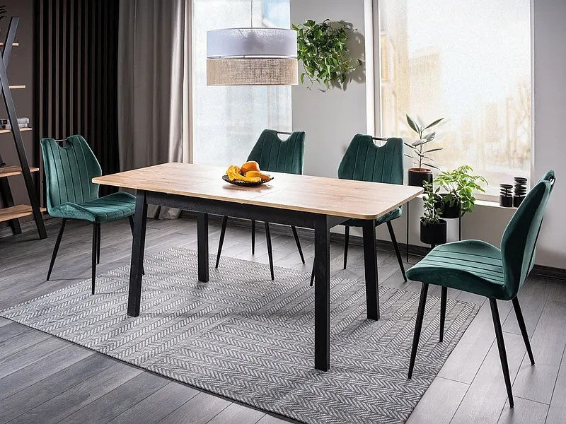 Scaun de sufragerie Althea (verde + Negru). 1049875