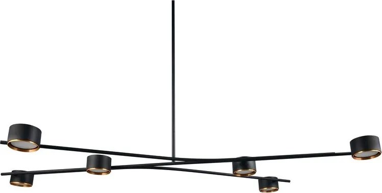 Lustră neagră din metal Coda – Trio Select