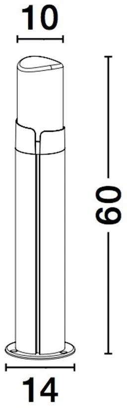 Stalp pentru iluminat exterior IP54 PYRO H-60cm NVL-9209212