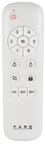 Ventilator LED de tavan FARO 33725 HYDRA LED/20W/230V d. 132 cm + telecomandă