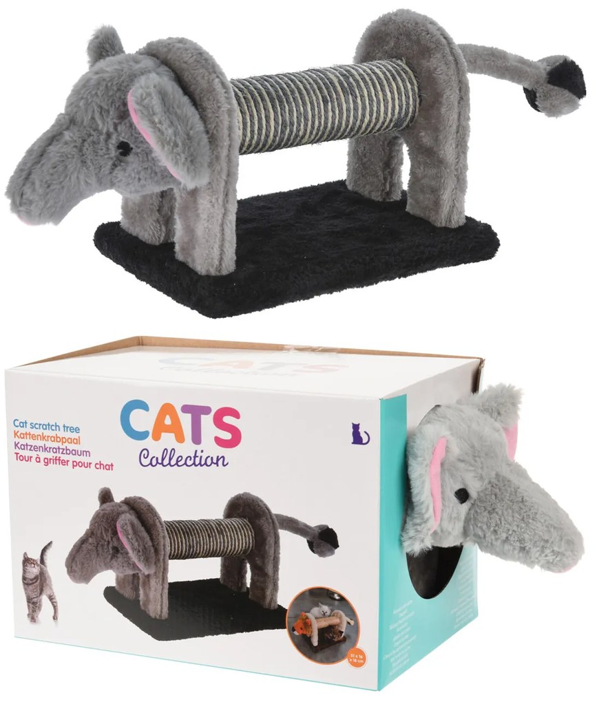 Stalp de zgariat pentru pisici  Elefant 51 x 16 x 16 cm