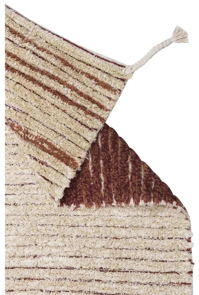 Covor cărămiziu din bumbac 80x140 cm Twin Toffee – Lorena Canals