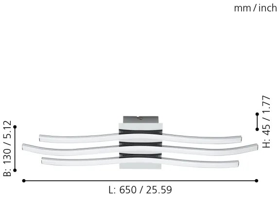Eglo 31995 - LED Plafoniera RONCADE LED/26W/230V
