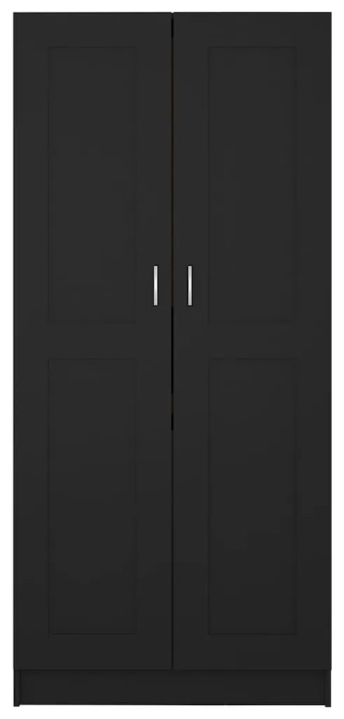 Sifonier, negru, 82,5x51,5x180 cm, PAL Negru, 1