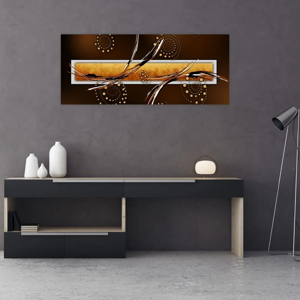 Tablou abstracției - Fluturi (120x50 cm)