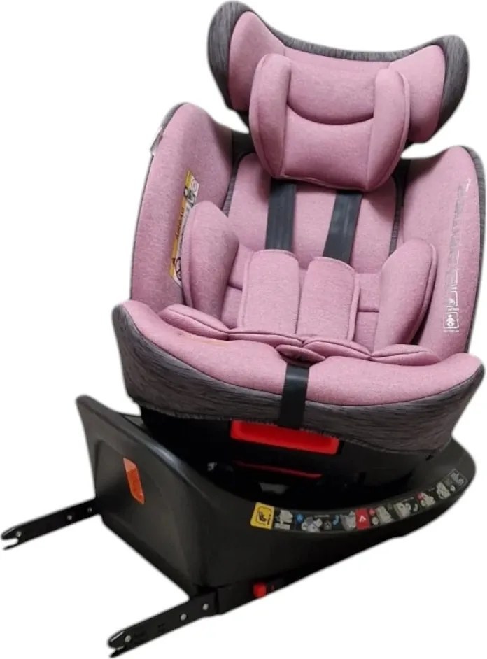 Scaun Auto cu Isofix Baby Care™ BS10P, Cu rotire 360 grade, Omologare R-129 i-Size, 0-36 kg, Tetiera reglabila, Transformabil in scoica auto, Sistem