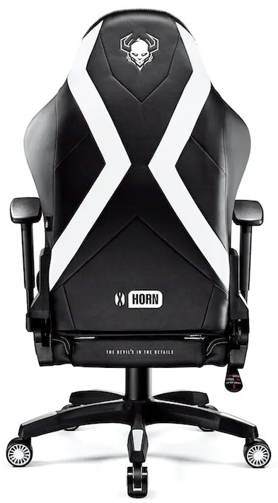 Scaun gaming Diablo X-Horn 2.0 Normal Size: Negru-alb Diablochairs