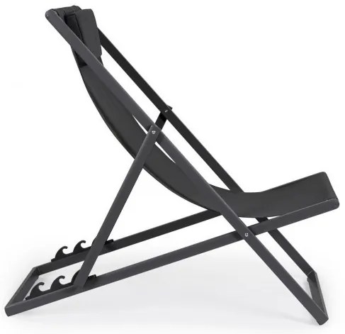 Șezlong gri inchis, Taylor, Bizzotto