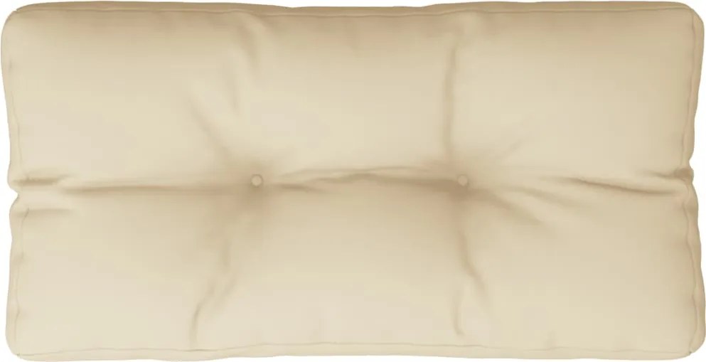 vidaXL Pernă pentru paleți, bej, 80x40x12 cm, material textil