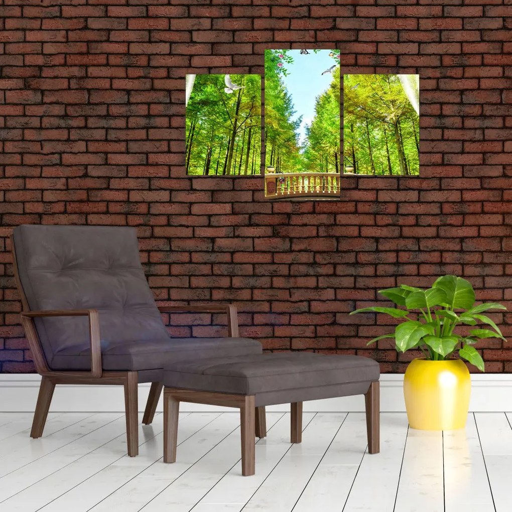 Tablou - Privire spre pădure (90x60 cm)